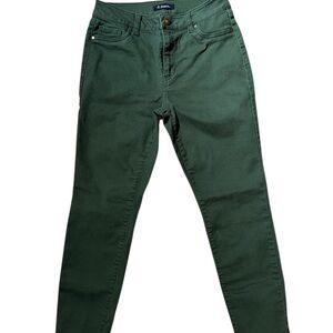 d. jeans Women's Stretchy Dark Green High Waist Ankle Jeans